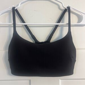 Lululemon Wunder Train Strappy Bra, Size 2, Square Size Dot, Black 🖤